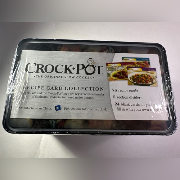 Crock Pot Recipe Box with Recipe Cards - Picture 6 of 9
